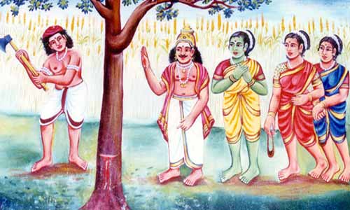 Murugan transforms himself into a tree